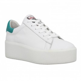 ASH Cult cuir Femme Blanc + Vert