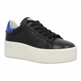 ASH Cult cuir Femme Noir + Cobalt