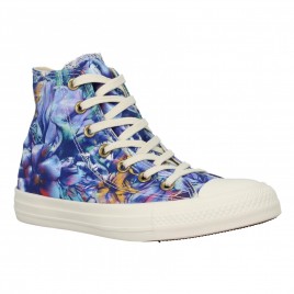 CONVERSE Chuck Taylor All Star Hi toile Peacok Femme Bleu Multi