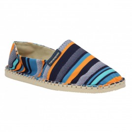 HAVAIANAS Origine Trend toile Homme Bleu + Orange