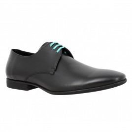 KENZO Wes cuir Homme Noir + Turquoise