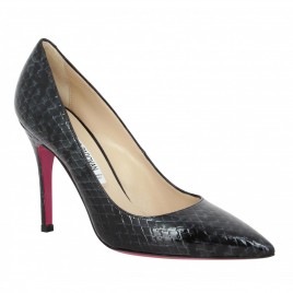 LUCIANO PADOVAN LHD109 croco vernis Femme Noir