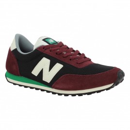 NEW BALANCE 410 velours + toile Homme Bordeaux + Noir