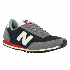 NEW BALANCE 410 velours + toile Homme Gris + Marine