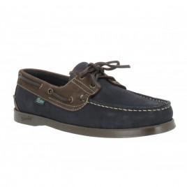 PARABOOT Barth velours Homme Marine + Marron