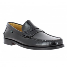 PARABOOT Princeton cuir cuir Homme Noir Brillant