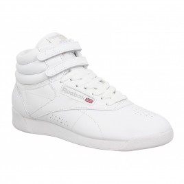 REEBOK Freestyle Hi cuir Femme Blanc