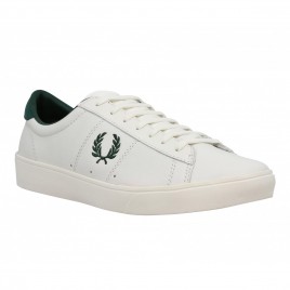 FRED PERRY Spencer cuir Homme Blanc