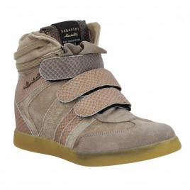 SERAFINI Manhattan velours Femme Metal taupe