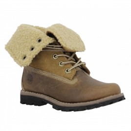 TIMBERLAND Authentic 6in cuir gras Enfant Taupe