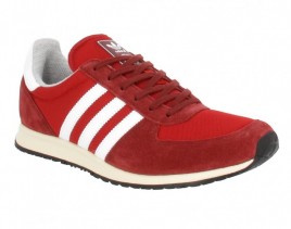 Adidas Adistar Racer velours toile homme rouge blanc