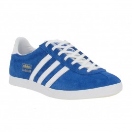 adidas gazelle velours homme bleu blanc