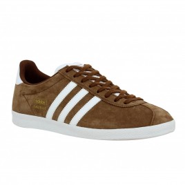 adidas gazelle velours homme marron blanc