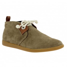 ARMISTICE Stone Mid Cut velours Homme Cafe