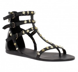 ASH Onno cuir Femme Noir