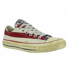 CONVERSE Chuck Taylor All Star Stars & Bars toile Femme Blanc + Bleu + Rouge