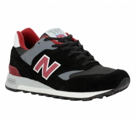 new balance m577 velours toile homme noir rouge