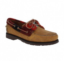 sebago dillenbeck velours homme marron rouge