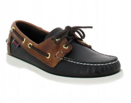 SEBAGO Docksides Spinnaker cuir Homme Noir + Marron