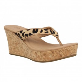 Ugg Australia Natassia cuir leopard femme chestnut