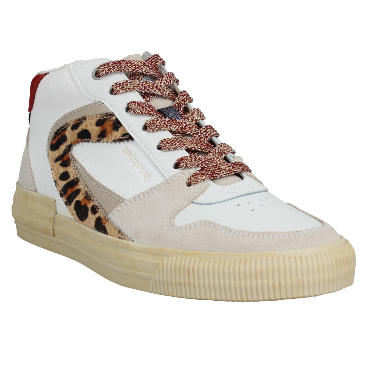 Baskets 0-105 Jade DBL cuir crack Femme Rock