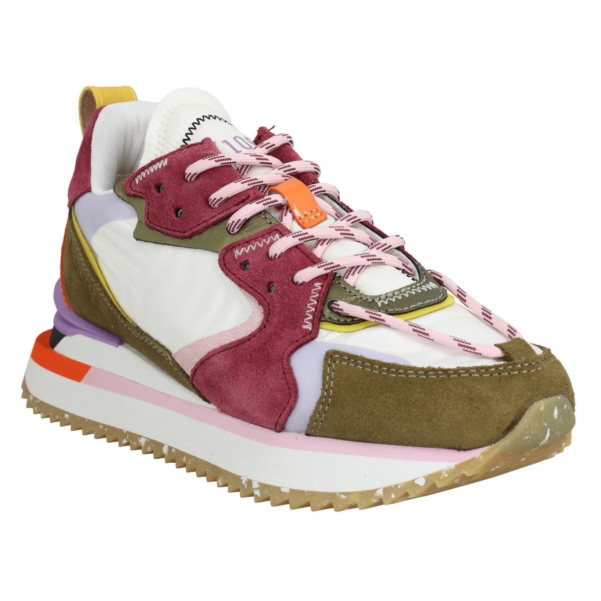 Baskets 0-105 Trek Up velours toile Femme Forest