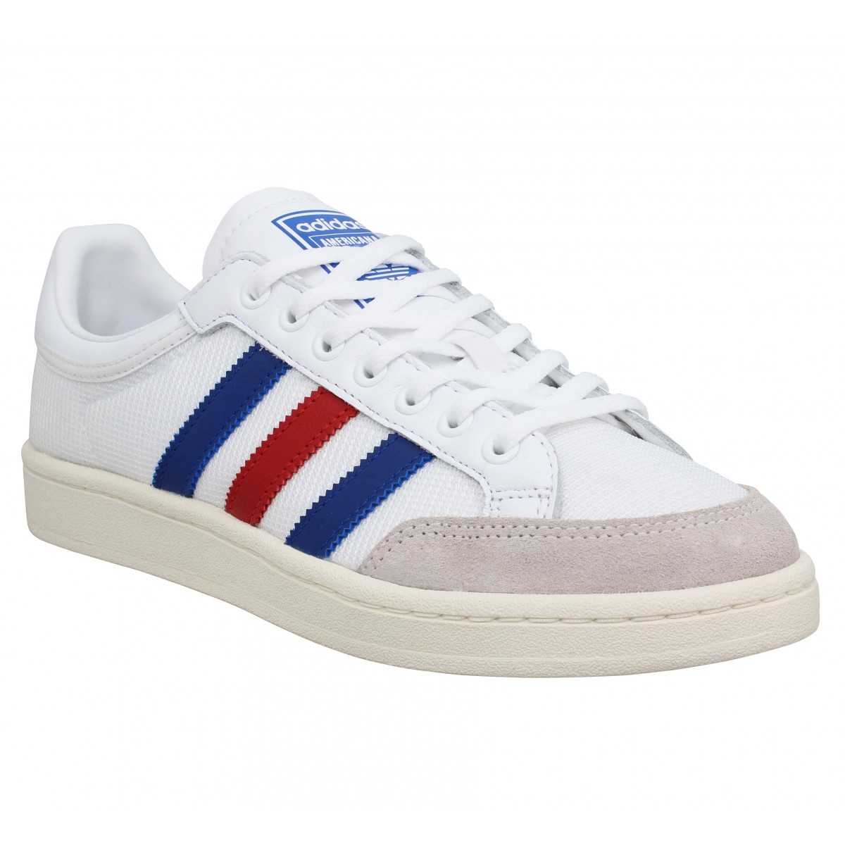 Adidas americana low toile blanc femme homme | Fanny chaussures