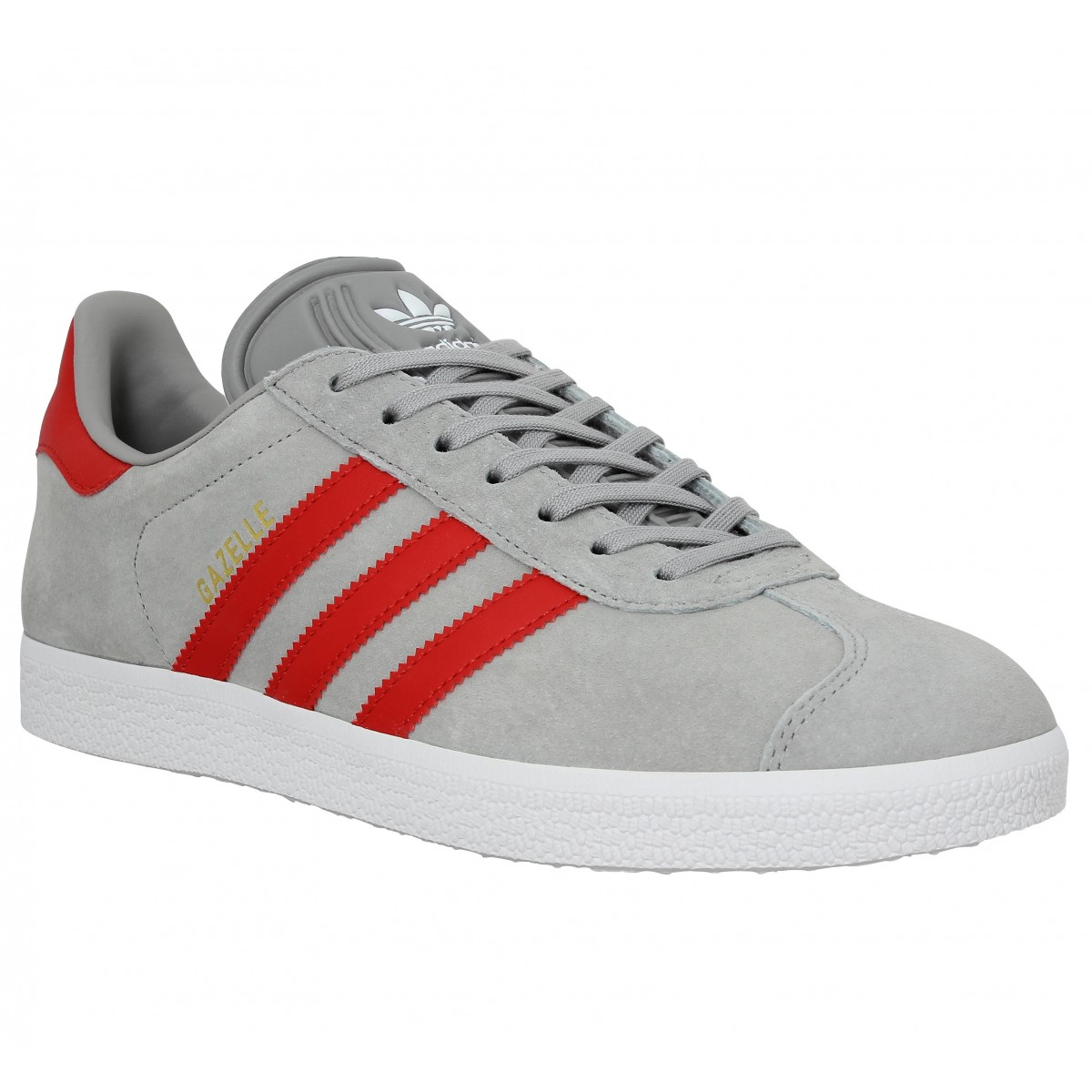 Adidas gazelle homme gris rouge homme | Fanny chaussures