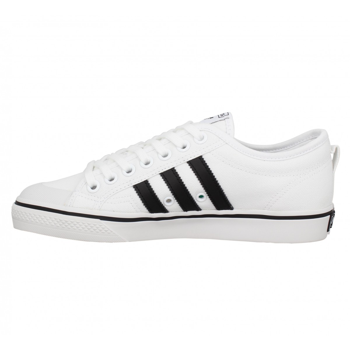 Adidas nizza toile homme blanc homme | Fanny chaussures