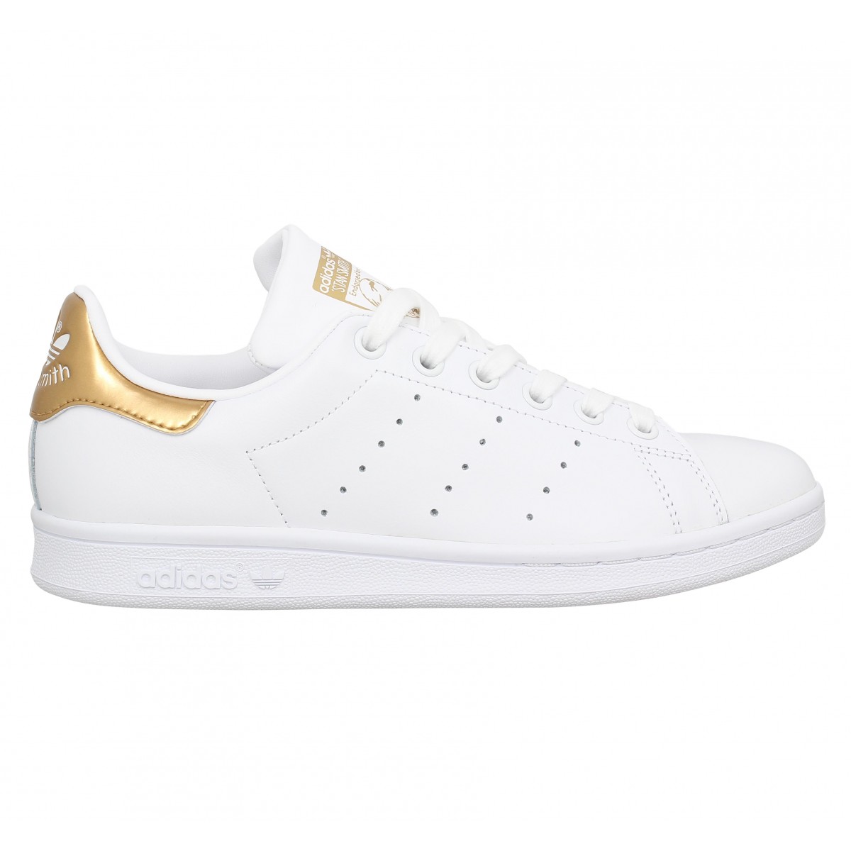 stan smith blanche et doree