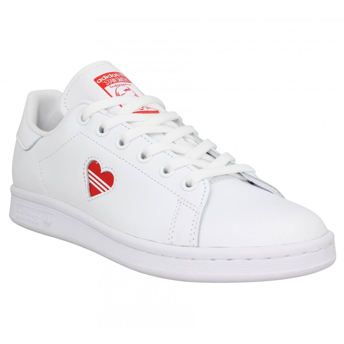 chaussure femme adidas stan smith rouge