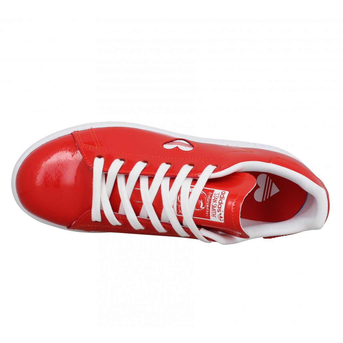 ADIDAS Stan Smith vernis Femme Rouge