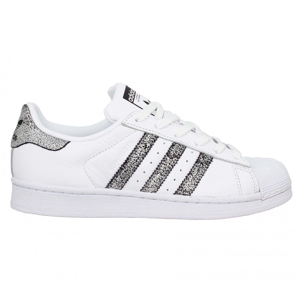 adidas superstar blanc argent