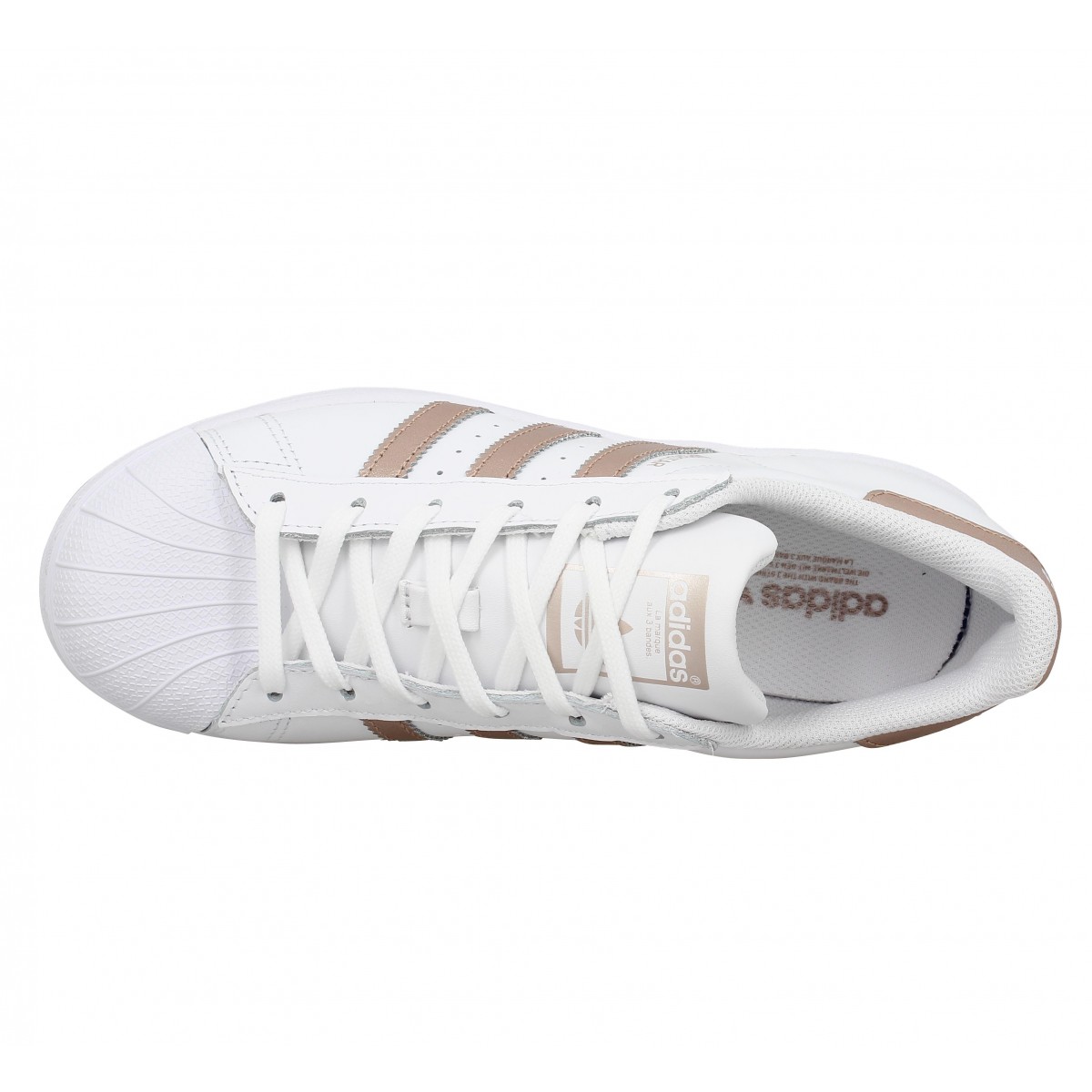 adidas superstar rose gold femme