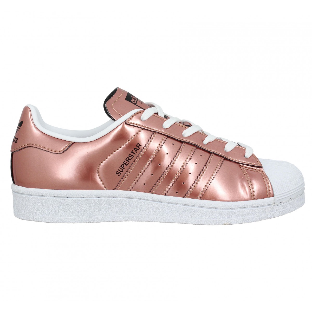 superstar avec le bout rose gold