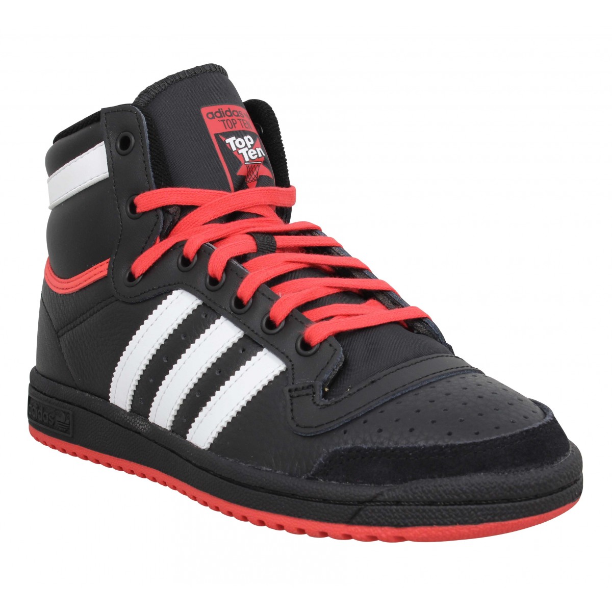 basket adidas rouge et noir