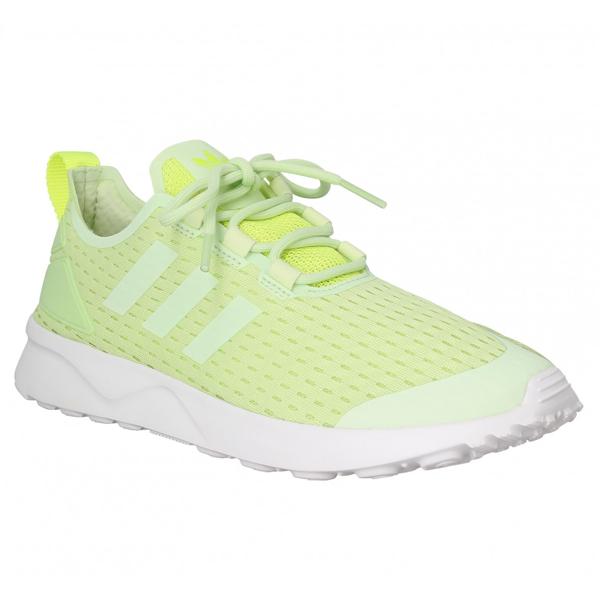 Adidas zx flux adv toile jaune femme | Fanny chaussures