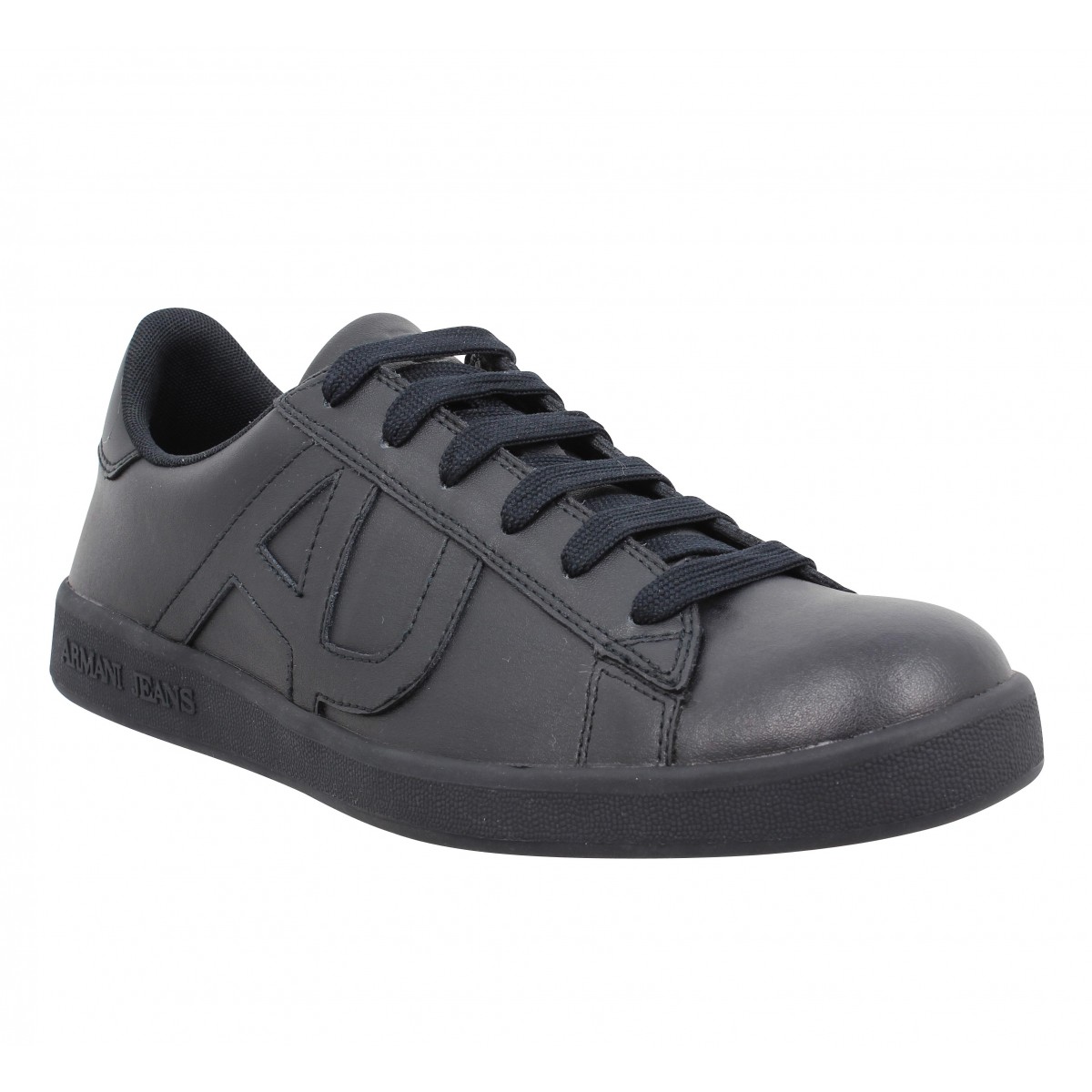 Baskets ARMANI JEANS 6565 cuir Homme Marine