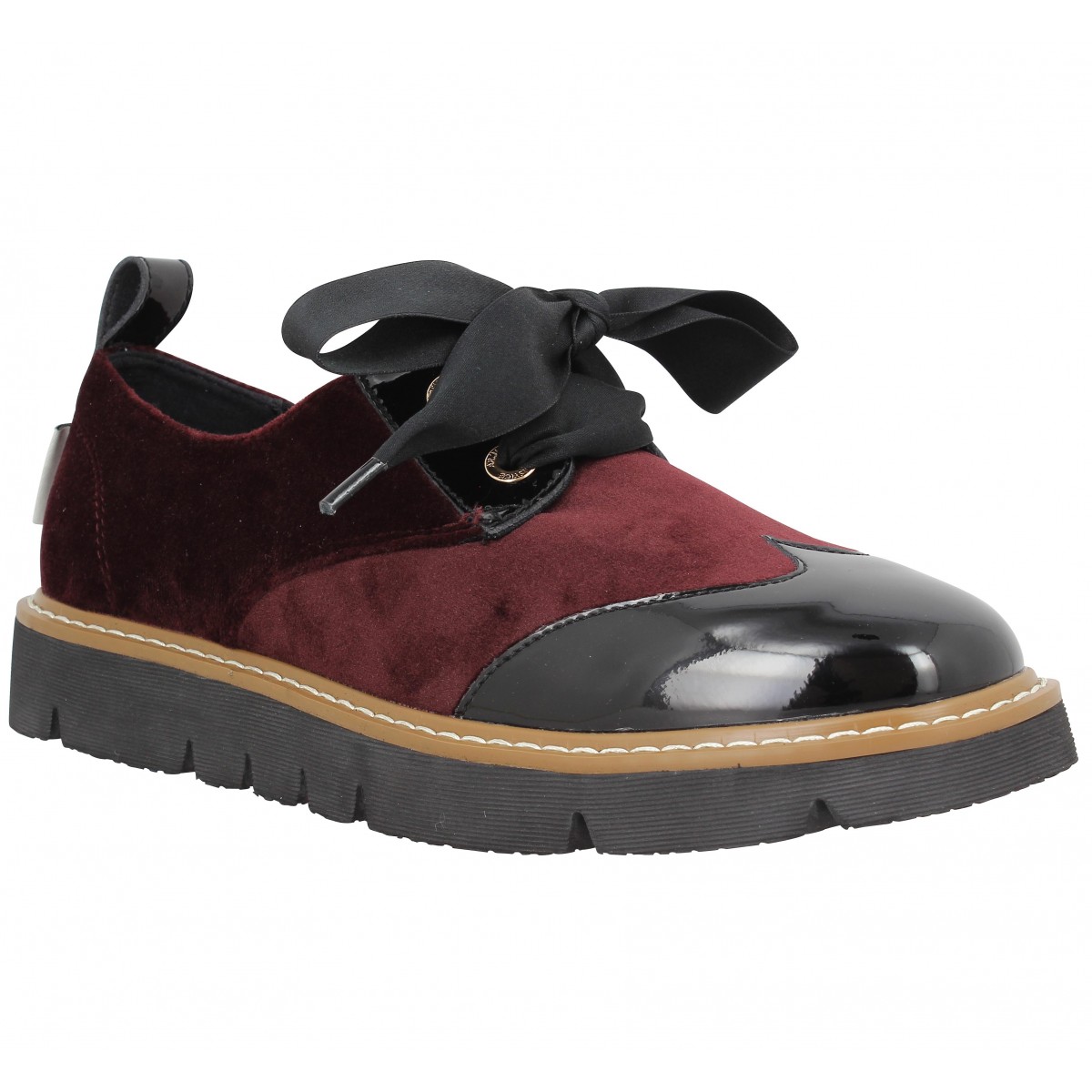 derby femme bordeaux