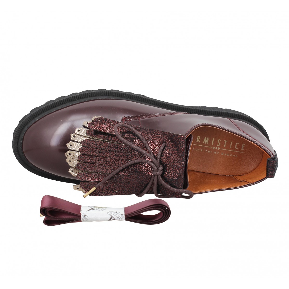 derby femme bordeaux