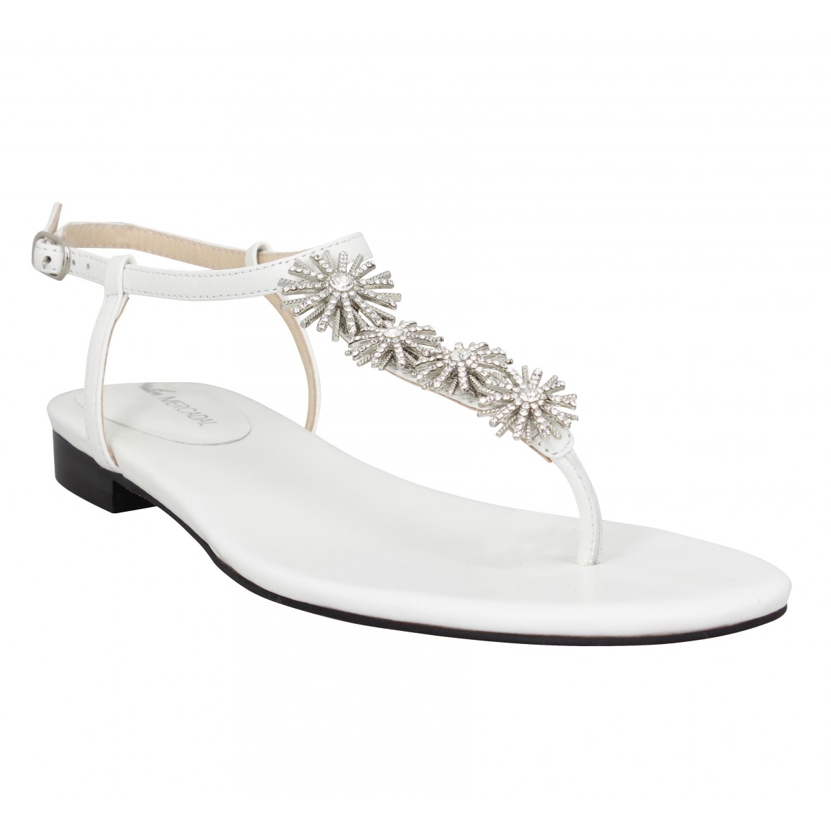 Nu-pieds ATELIER MERCADAL Aphrodite cuir Femme Blanc