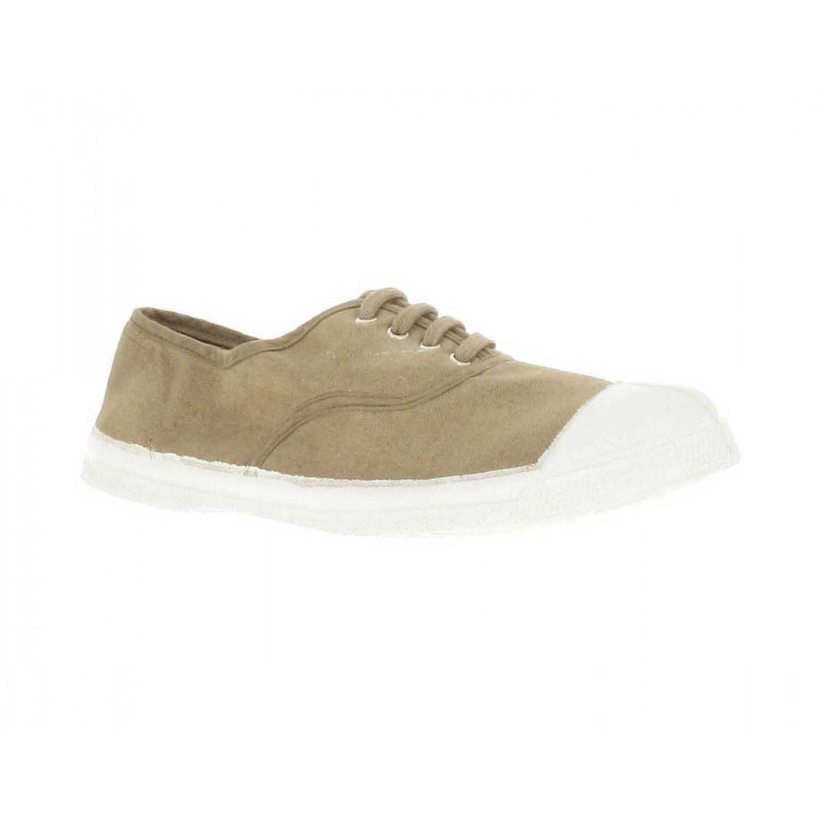 Baskets BENSIMON Lacet toile Femme Naturel