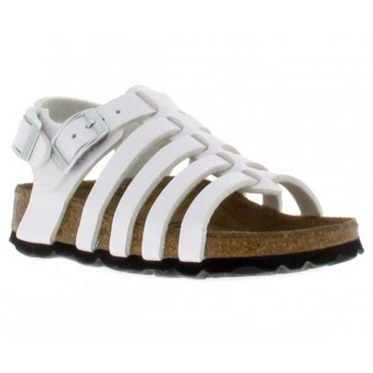 Sandales BETULA Leona birko flor Enfant Blanc