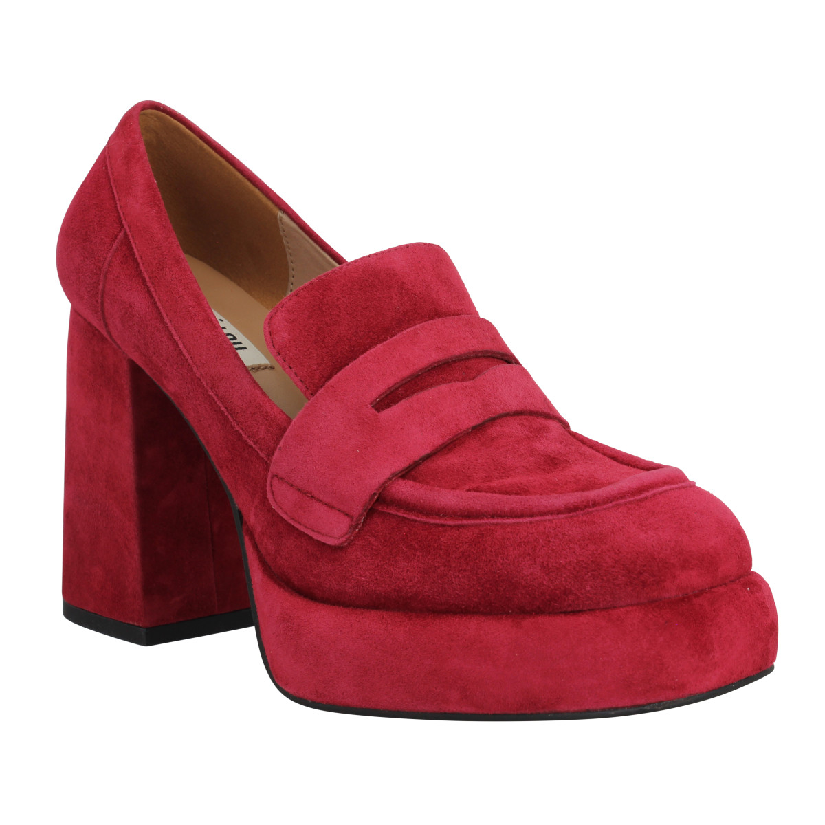 Mocassins BIBI LOU 543 velours Femme Rouge