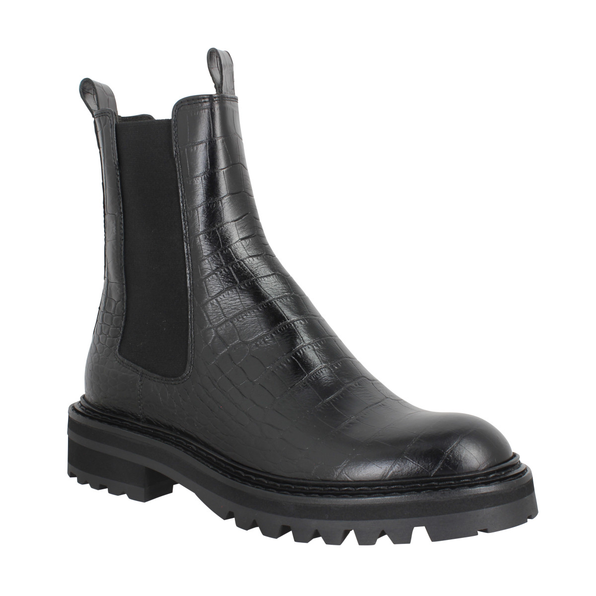 Bottines BILLI BI A5333 cuir croco Femme Noir