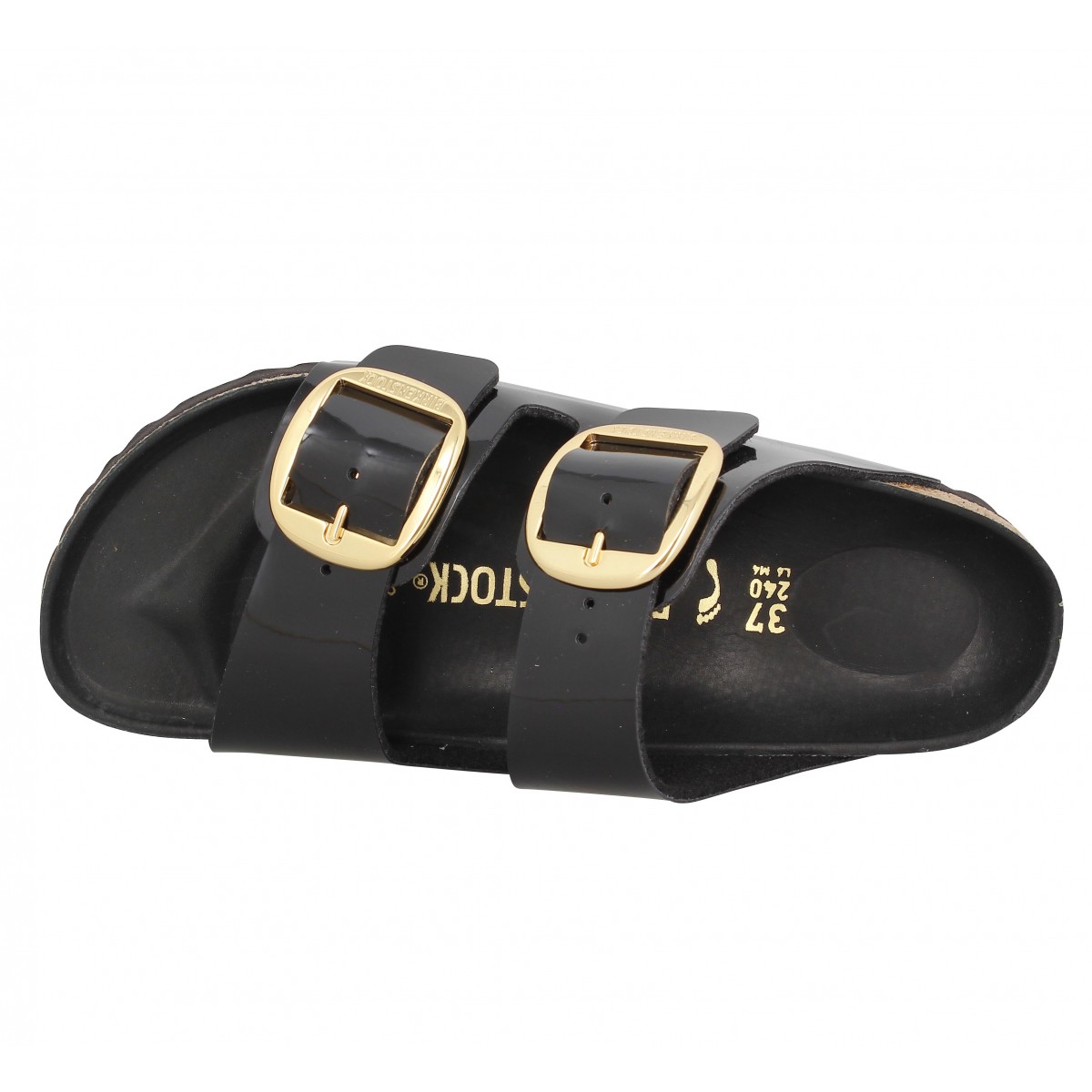 Birkenstock femme noir vernis