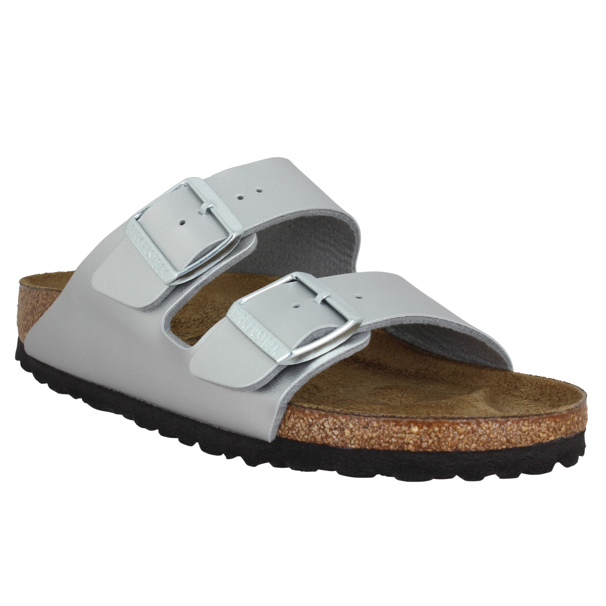 BIRKENSTOCK Arizona Birko Flor Femme-35-Silver