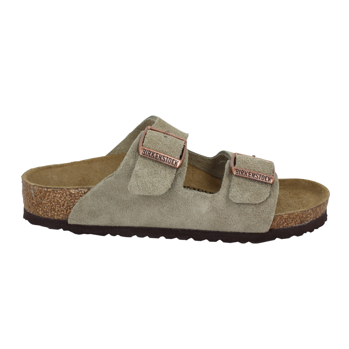 Birkenstock arizona suede enfant taupe enfants Fanny chaussures