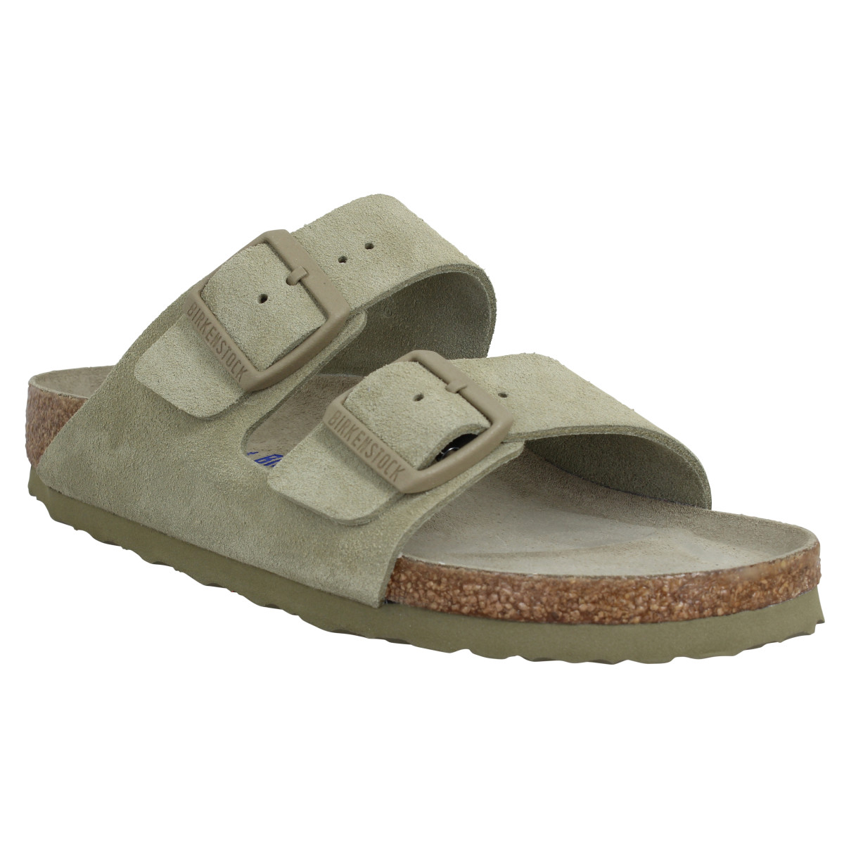 Mules BIRKENSTOCK Arizona suede Femme Faded Kaki