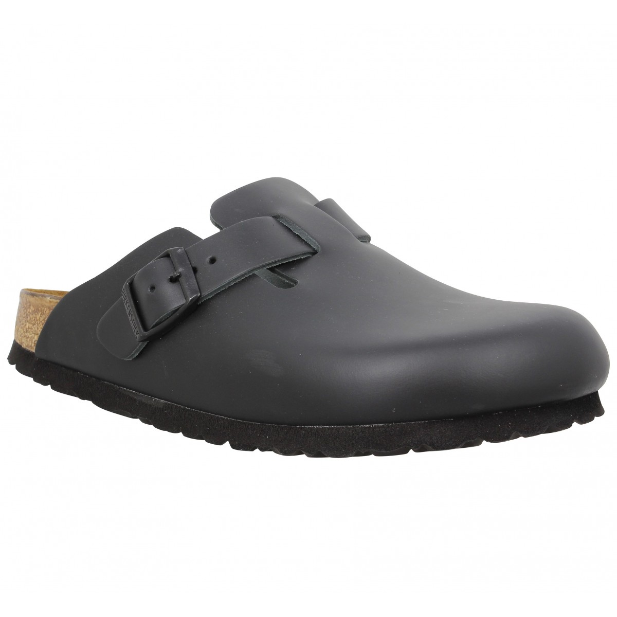 Mules BIRKENSTOCK Boston cuir Homme Noir